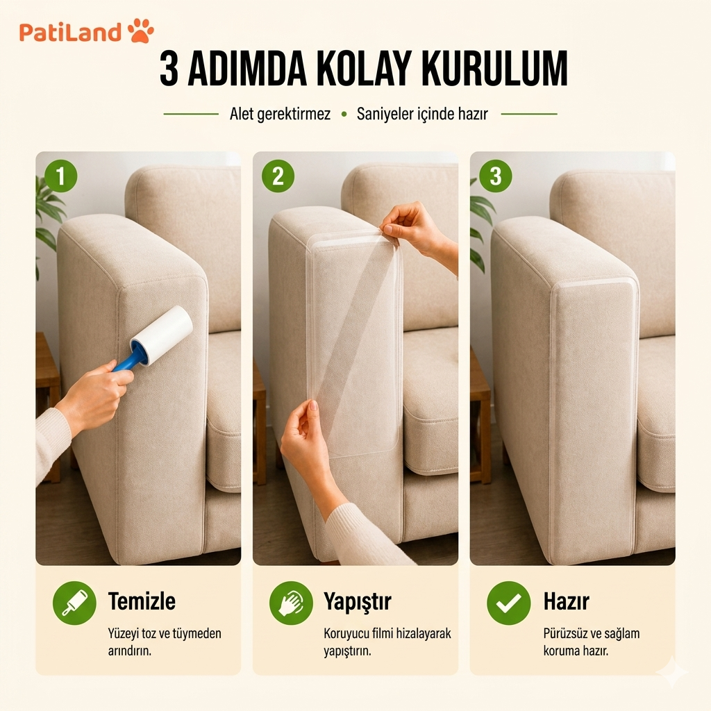 Mobilya Koruyucu Yapışkanlı Şeffaf Bant 20 x 50