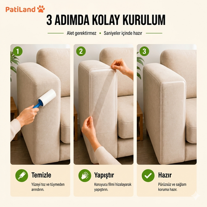 Mobilya Koruyucu Yapışkanlı Şeffaf Bant 20 x 50