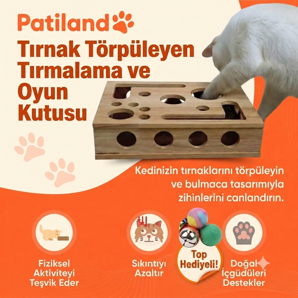 Tırnak Törpüleyen Tırmalama ve Oyun Kutusu